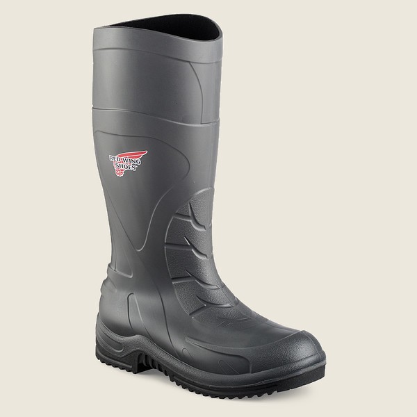 Red Wing Safety Boots Injex™ - 17-inch Waterproof Toe Pull-on - Grey - Mens VQF914653